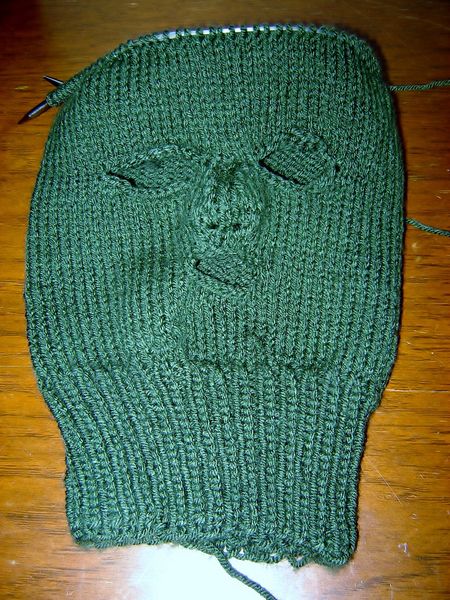 Cthulhu Knit and Crochet Ski Mask